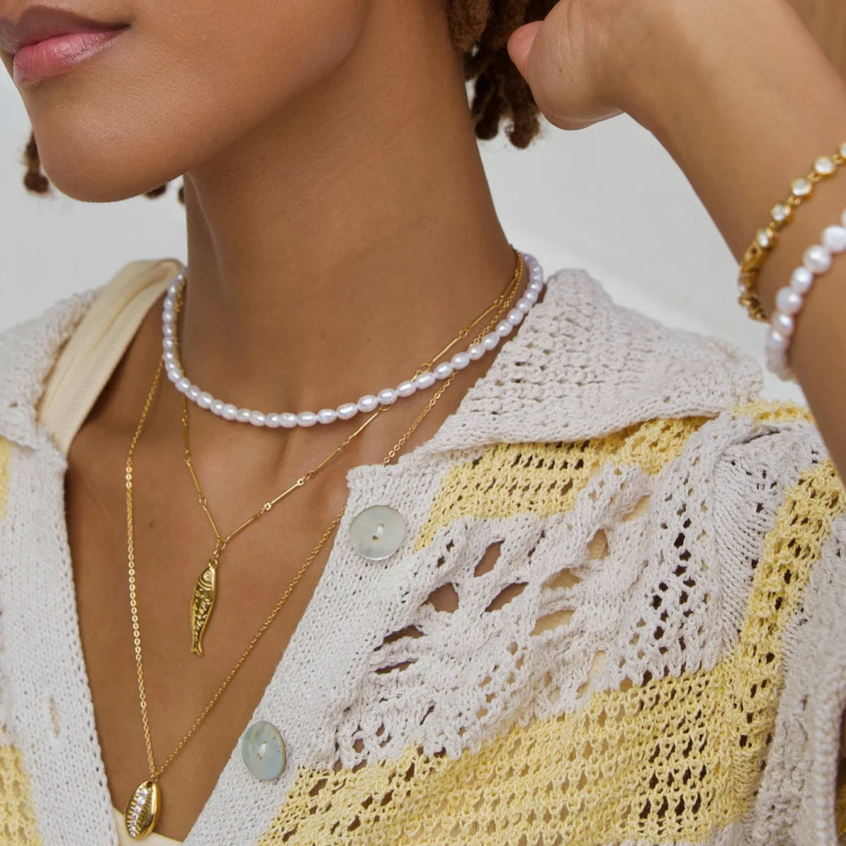 Joza Pearl Choker Necklace