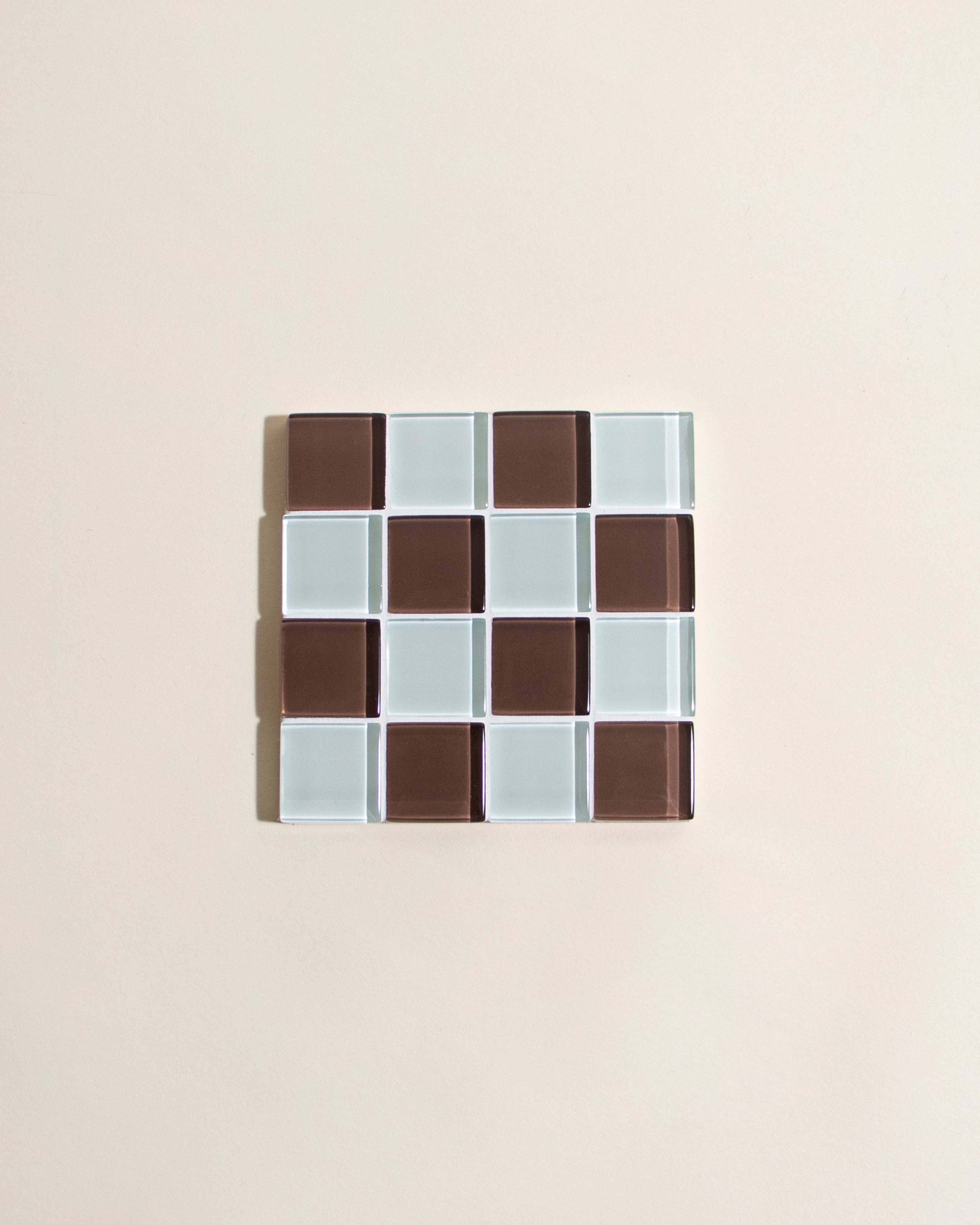 GLASS TILE COASTER - Classic Milk Chocolate