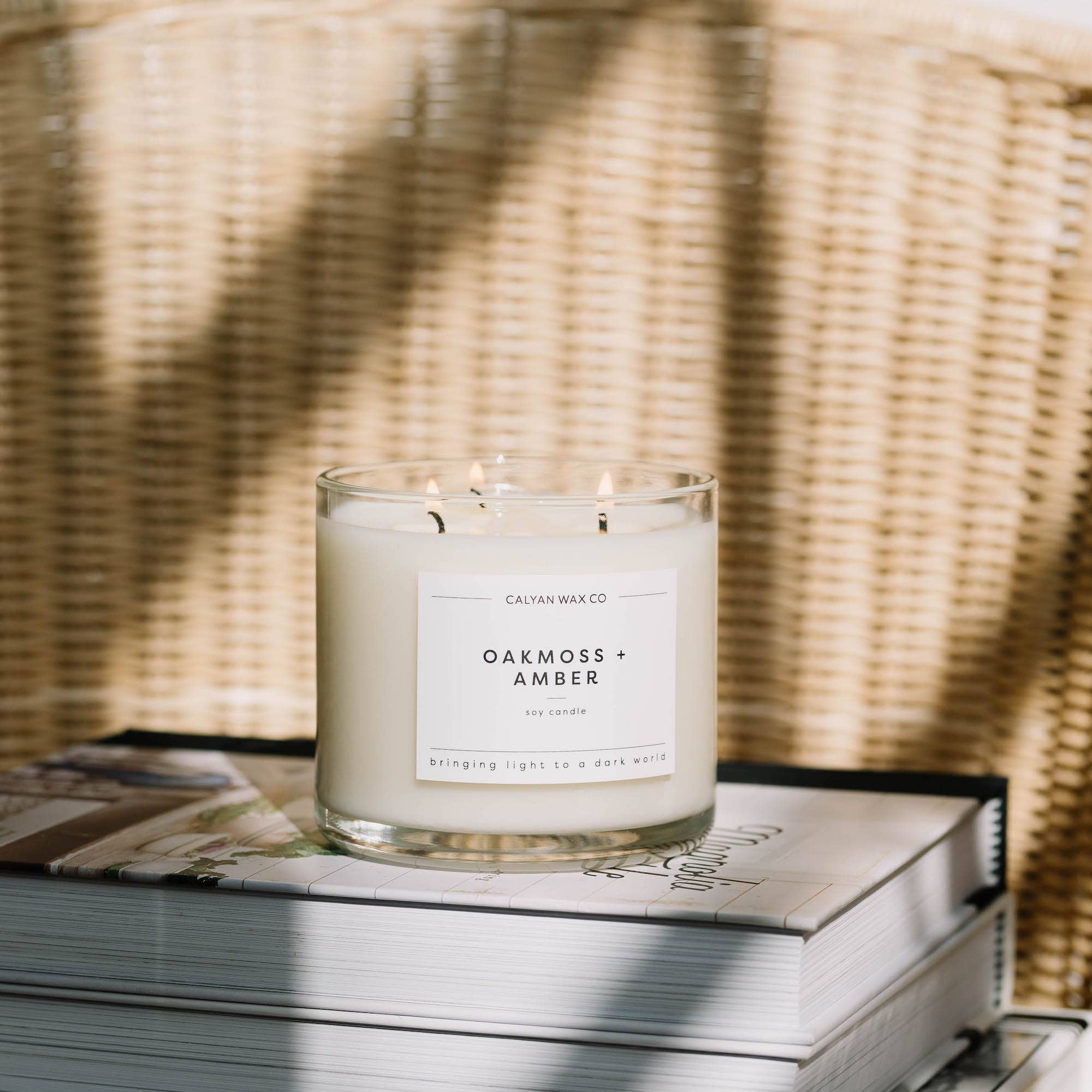 Oakmoss & Amber - 3 Wick Candle