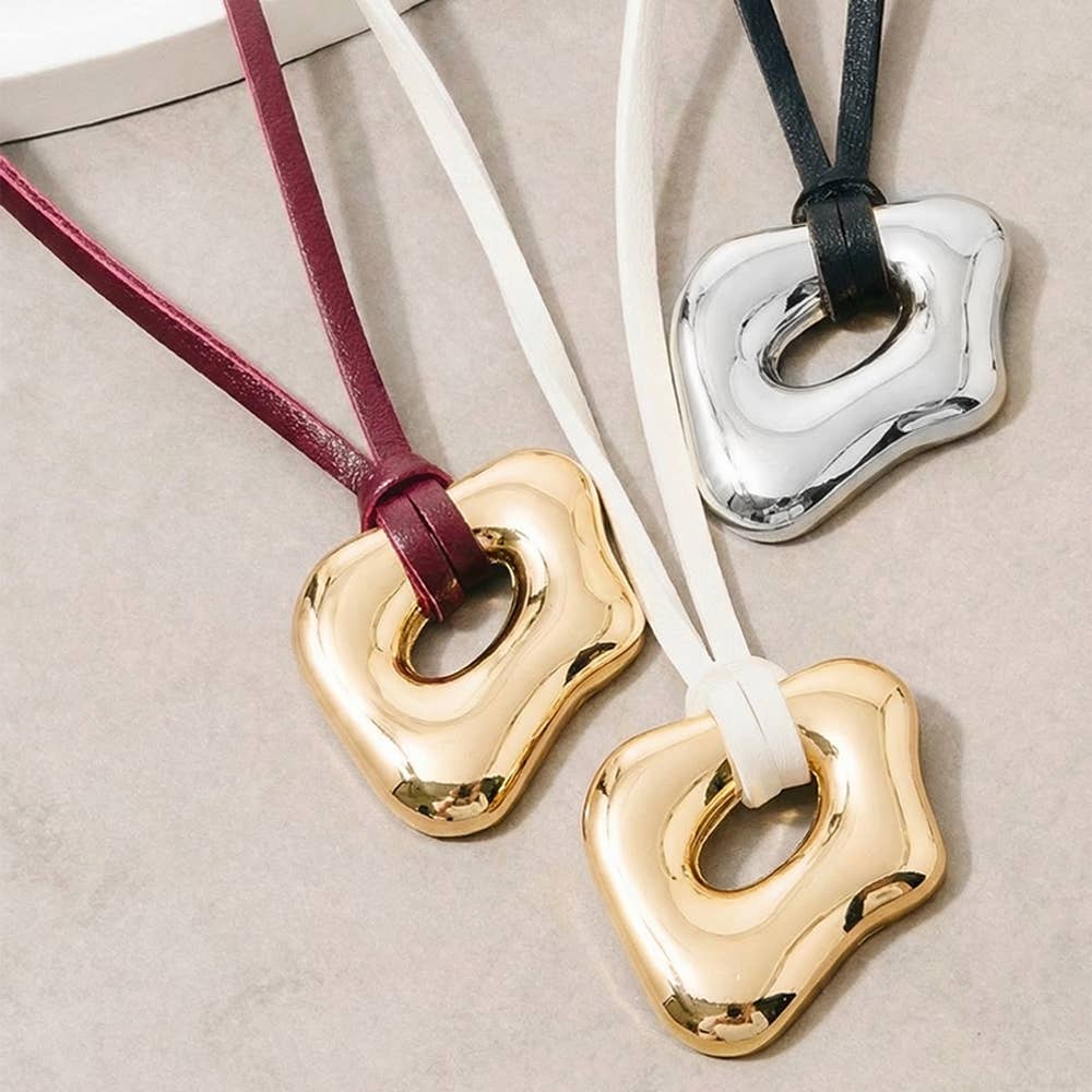 Abstract Pendant Necklace