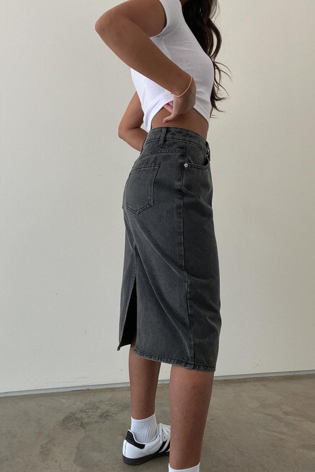Marlee Denim Midi Skirt