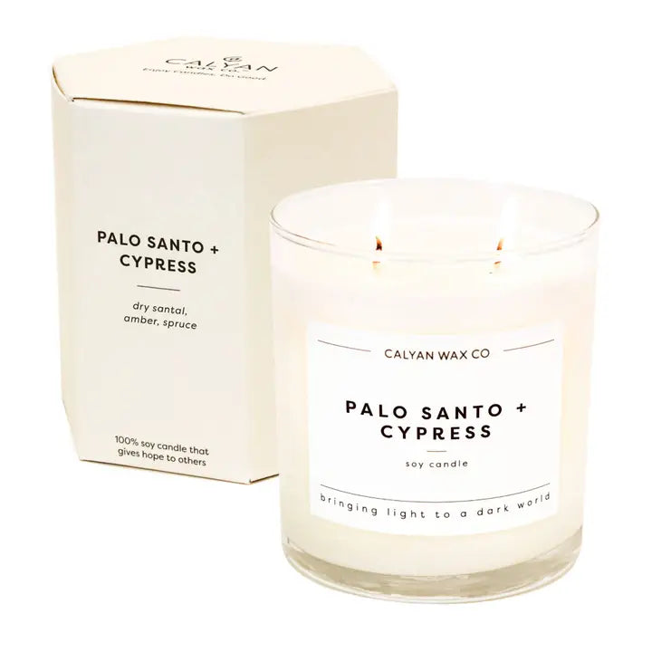 Palo Santo, Cypress Candle