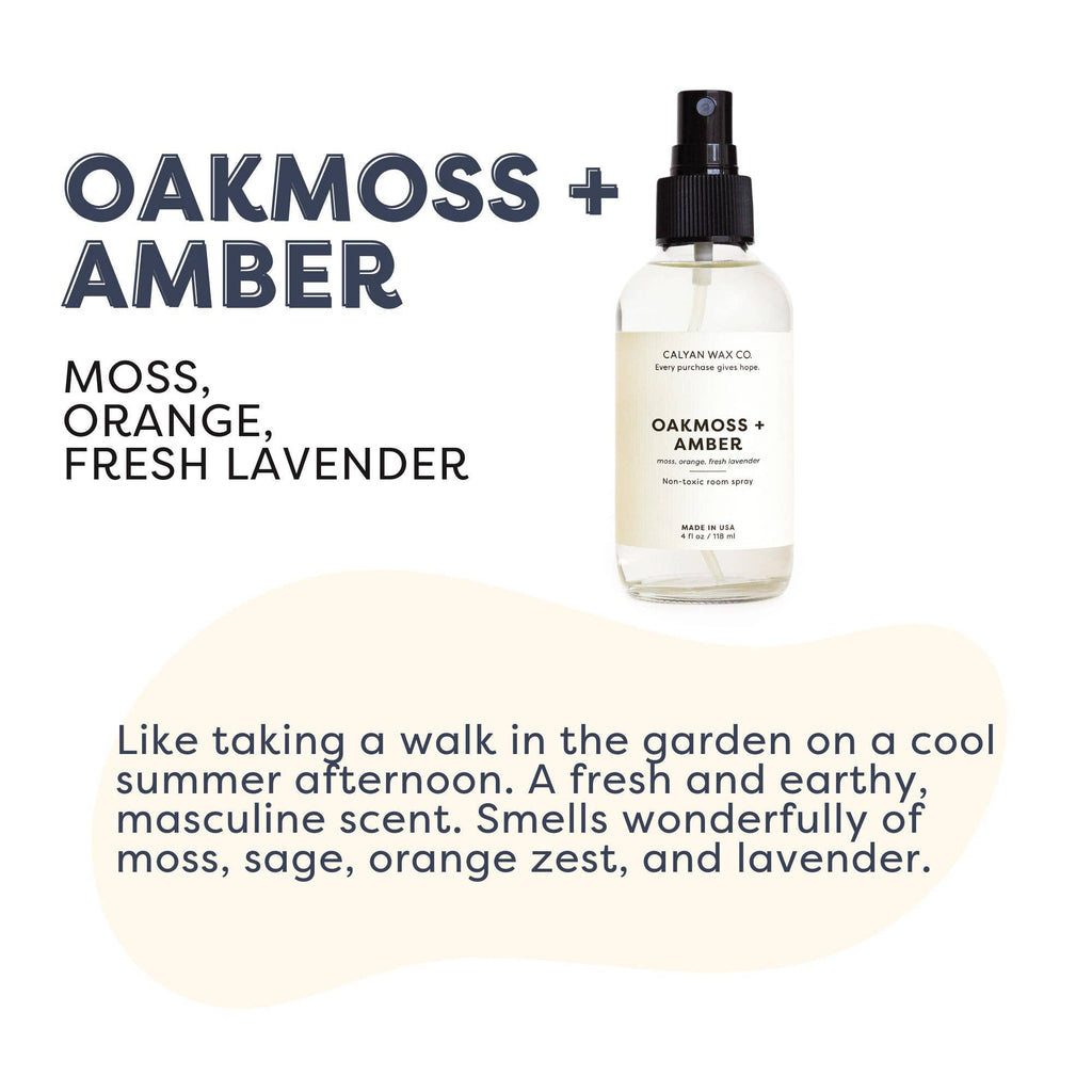 Oakmoss + Amber - Room Spray
