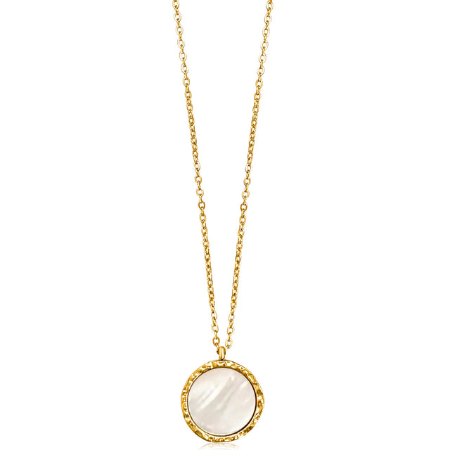 Alba Mother Of Pearl Pendant Necklace
