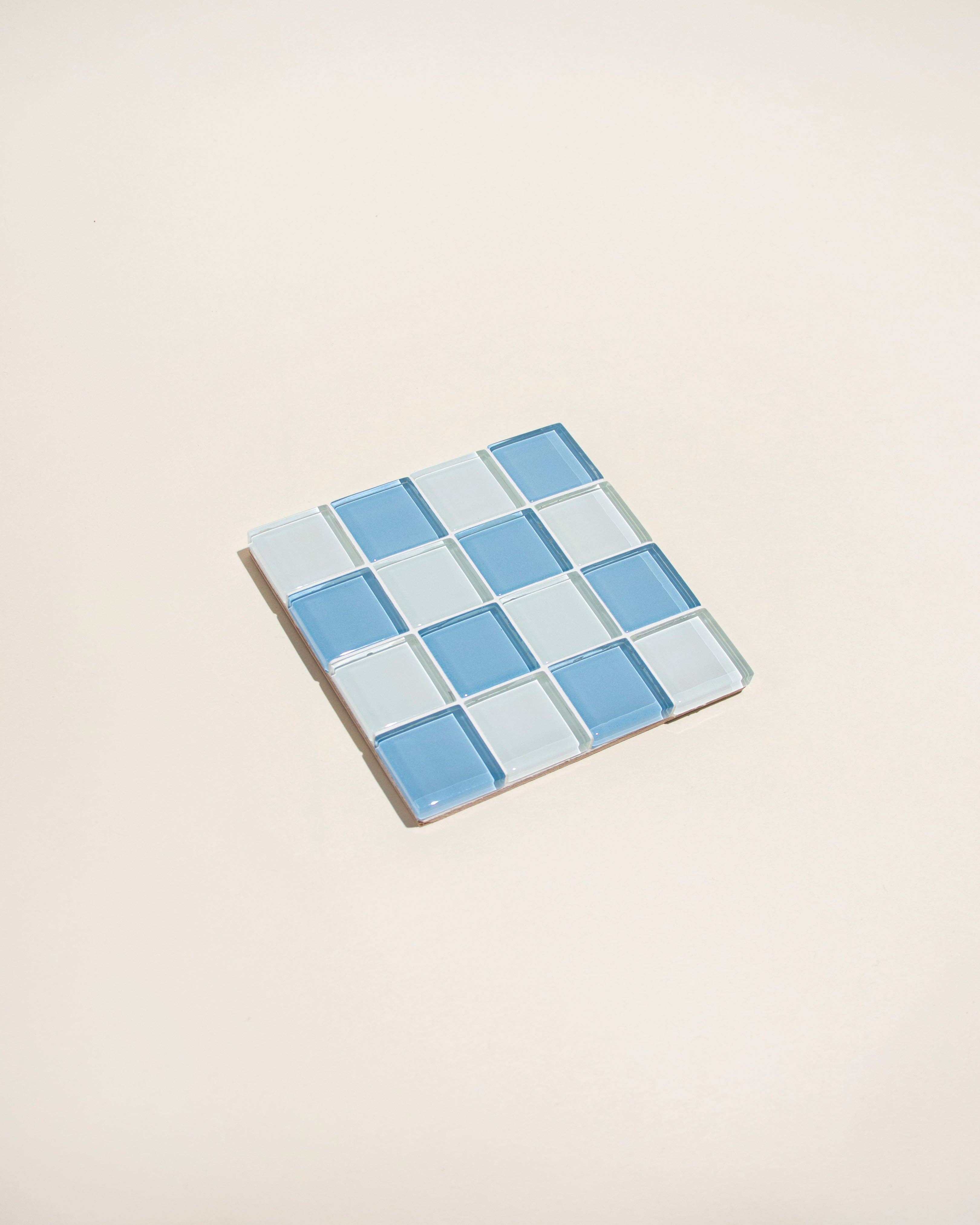 GLASS TILE COASTER - Elderberries Milk Chocolate
