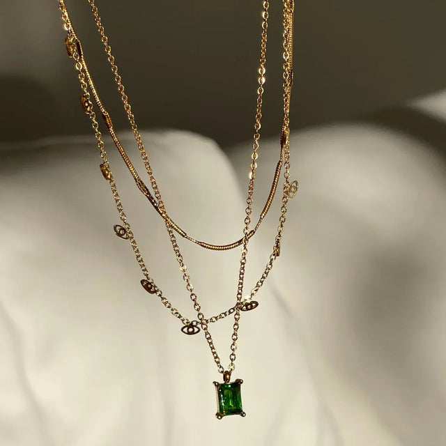 Bethany Baguette Necklace