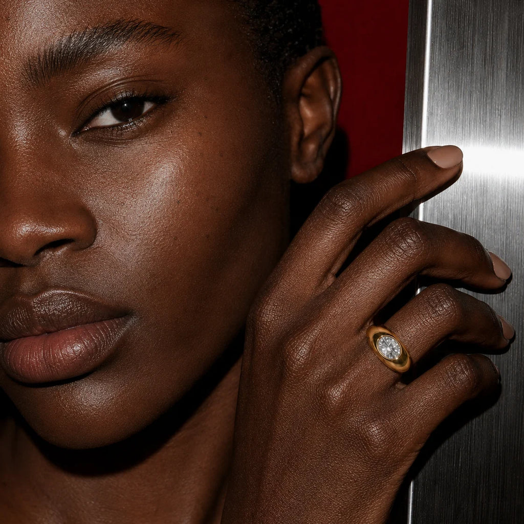 Alix Oval Bezel Signet Ring